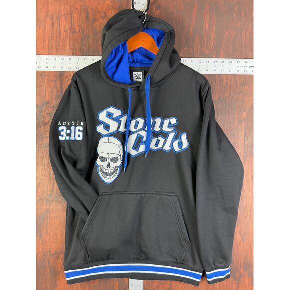 Stone Cold Steven Austin WWE Austin 3:16 Chenille Logo Pullover Hoodie Men Large - Picture 2 of 7